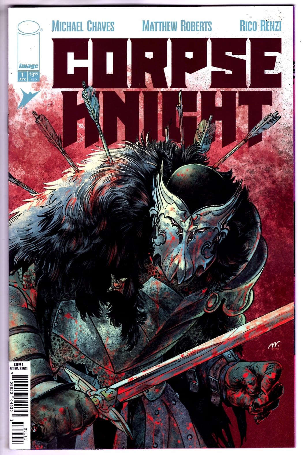 Image Comics NEW THIS WEEK CORPSE KNIGHT #1 (OF 6) CVR A MATTHEW ROBERTS & RICO RENZI (VF/NM)