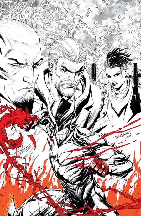 Image Comics NEW THIS WEEK FIREBORN #1 CVR L TYLER KIRKHAM BLACK & WHITE & BLOOD VIRGIN VAR (VF/NM)