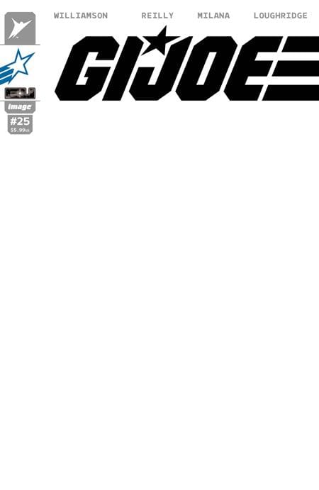 Image Comics NEW THIS WEEK GI JOE #25 CVR G BLANK SKETCH JOE VAR (VF/NM)