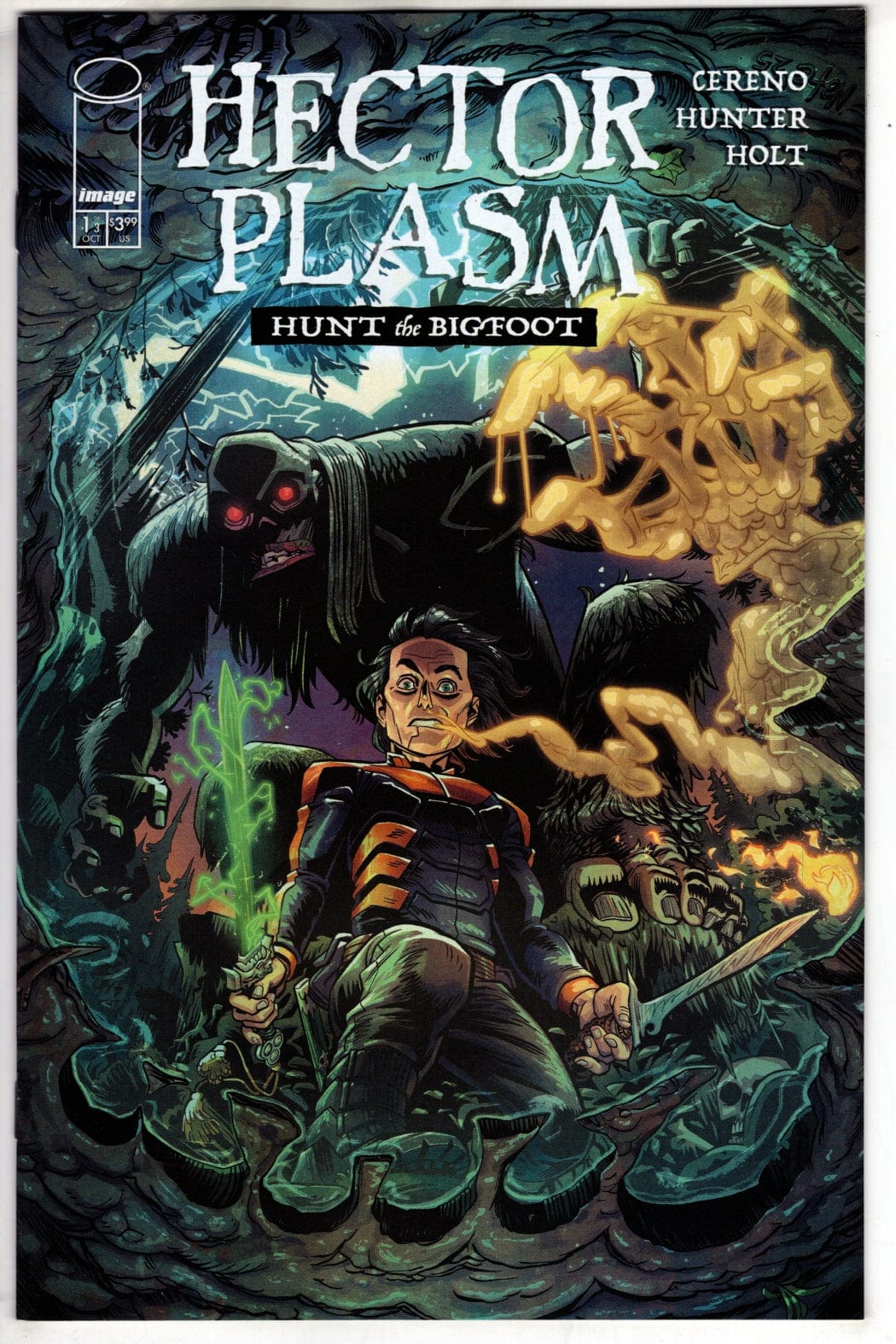 Image Comics NEW THIS WEEK HECTOR PLASM HUNT THE BIGFOOT #1 (OF 3) CVR C INC 1:10 NATE BELLEGARDE VAR (MR)