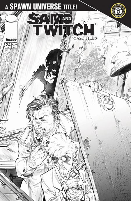Image Comics NEW THIS WEEK SPAWN SAM AND TWITCH CASE FILES #24 CVR B IG GUARA B&W VAR (VF/NM)