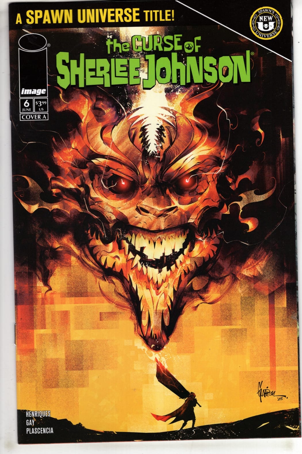 Image Comics NEW THIS WEEK SPAWN THE CURSE OF SHERLEE JOHNSON #6 CVR A JONATHAN GLAPION (VF/NM)