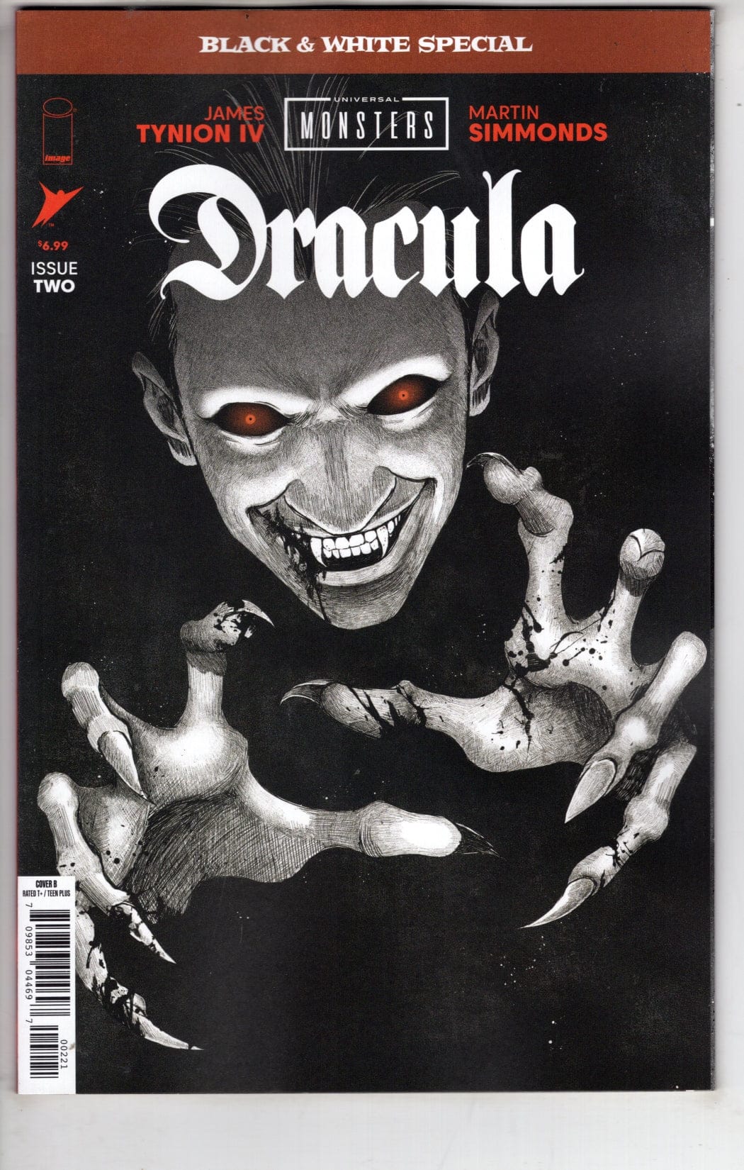 Image Comics NEW THIS WEEK UNIVERSAL MONSTERS DRACULA BLACK & WHITE SPECIAL #2 CVR B
