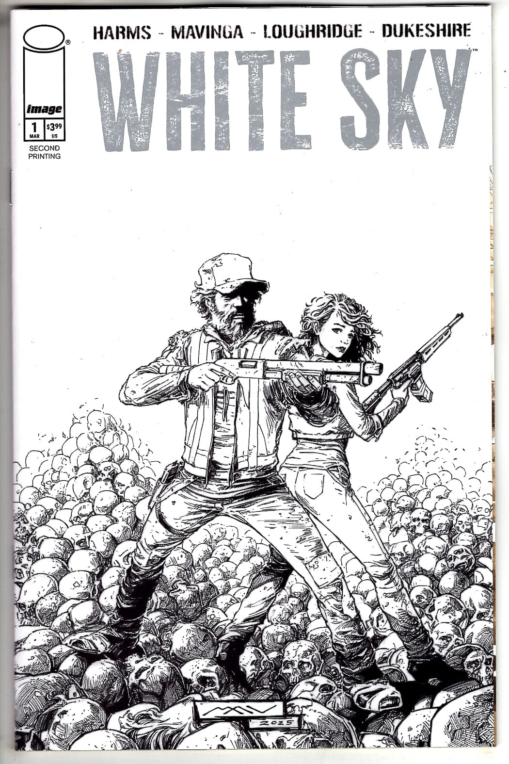IMAGE COMICS NEW THIS WEEK WHITE SKY #1 2ND PTG CVR B THANK YOU VAR (MR) (VF/NM)