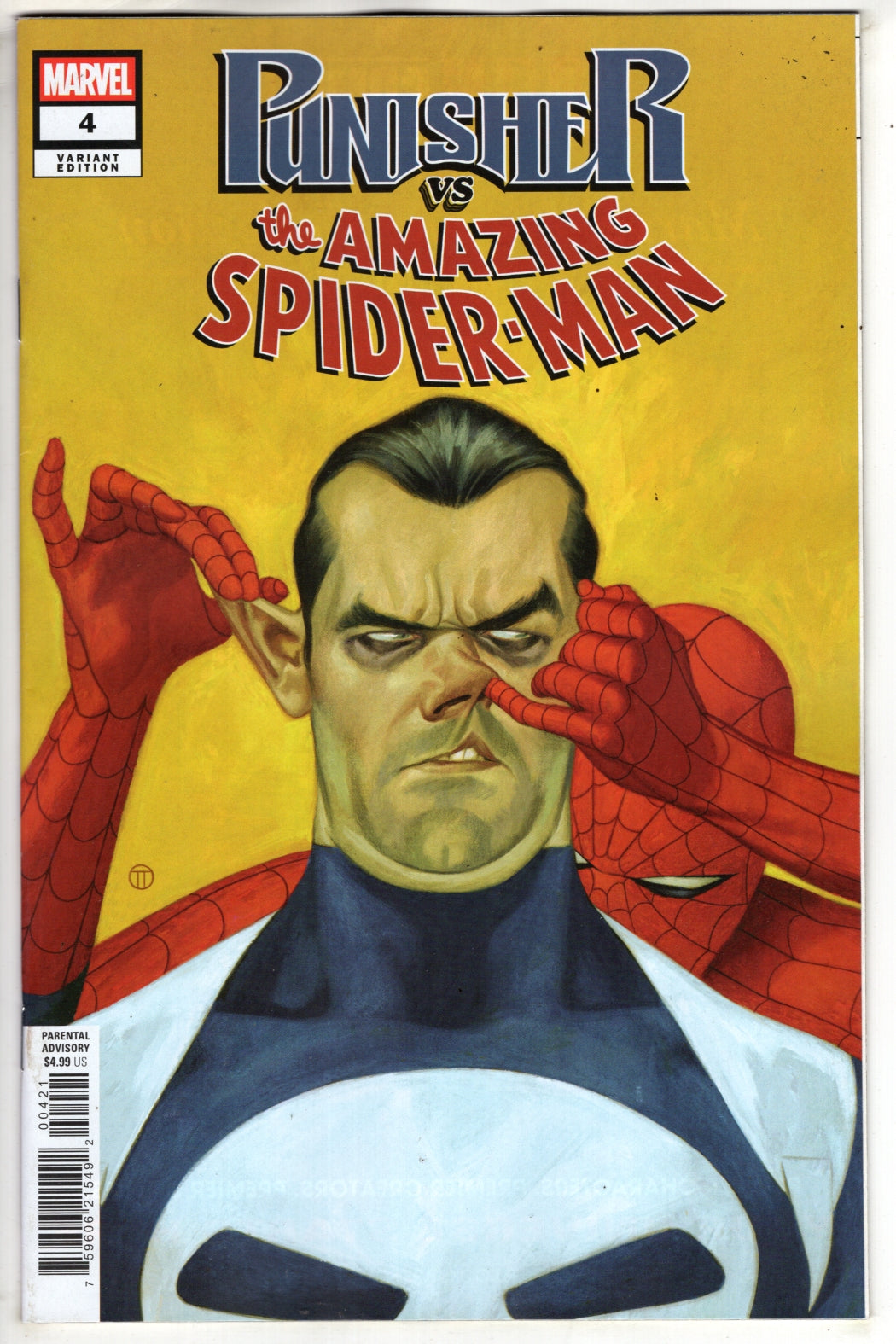 PUNISHER VS. SPIDER-MAN #4 JULIAN TOTINO TODESCO VARIANT (VF/NM) - Packrat Comics