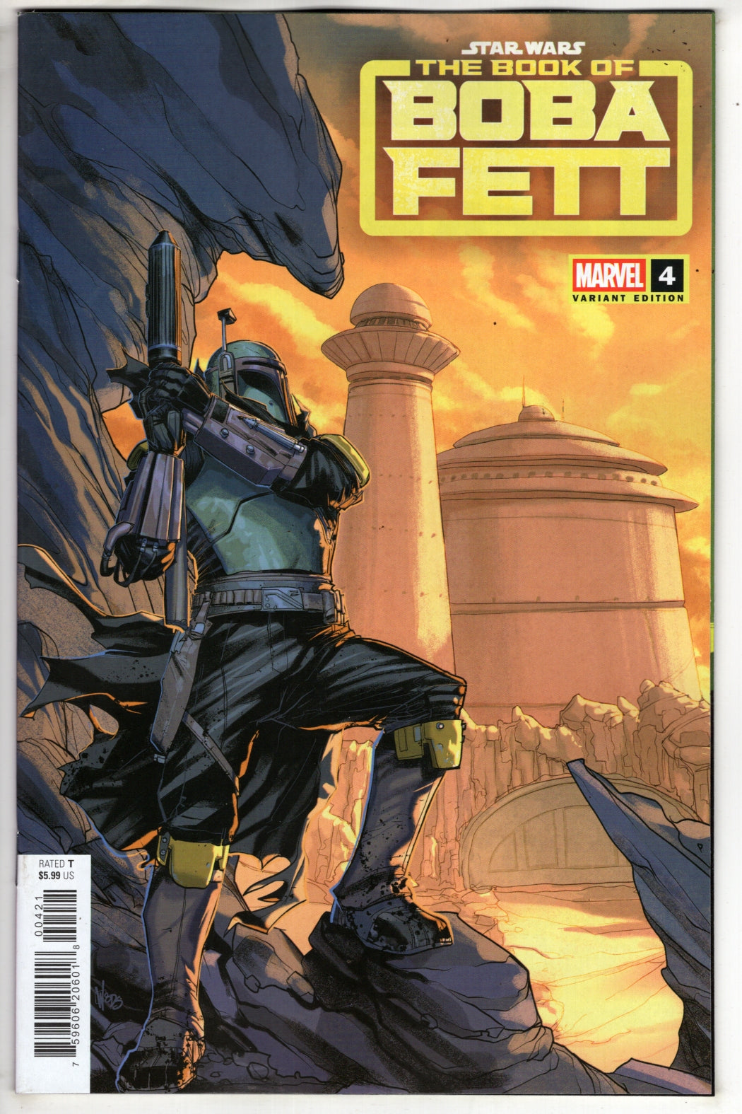 STAR WARS: THE BOOK OF BOBA FETT #4 PETE WOODS VARIANT (VF/NM) - Packrat Comics