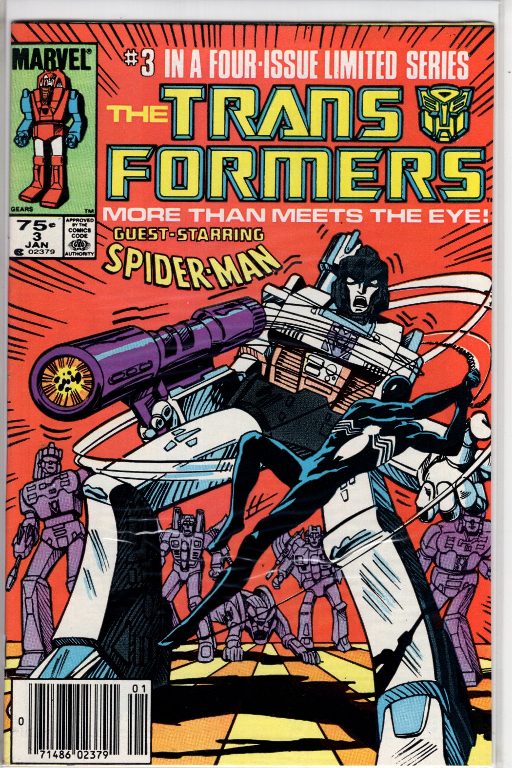 The Transformers #3 CVR A N Marvel 1984 VF - Packrat Comics