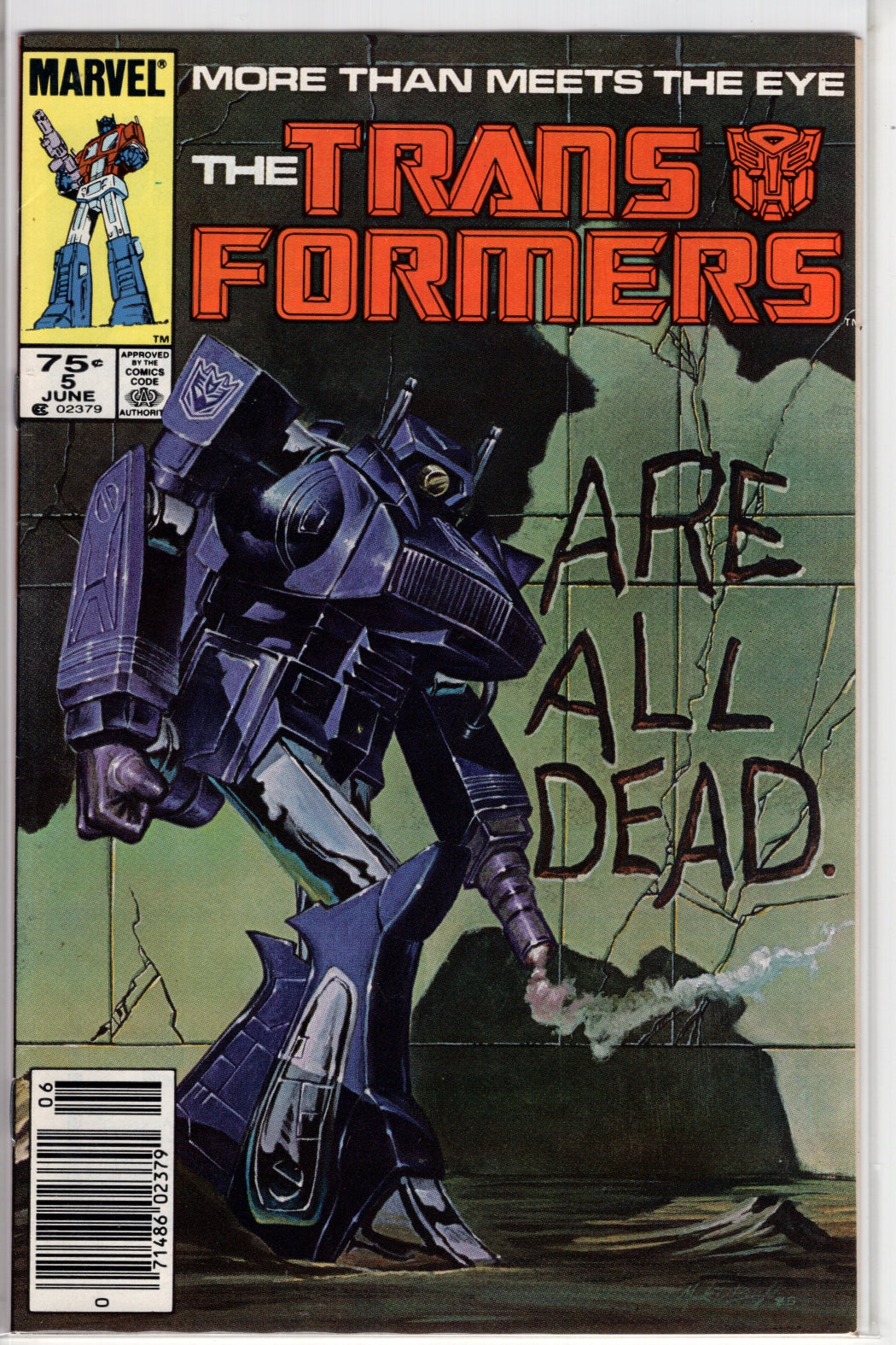 The Transformers #5 CVR A N Marvel 1985 VF - Packrat Comics