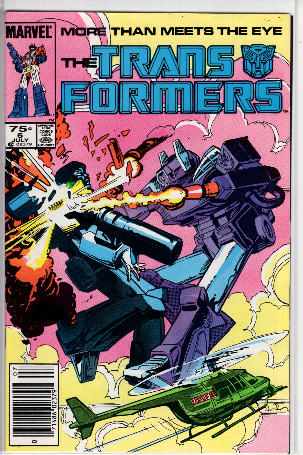 The Transformers #6 CVR A Marvel 1985 VF - Packrat Comics