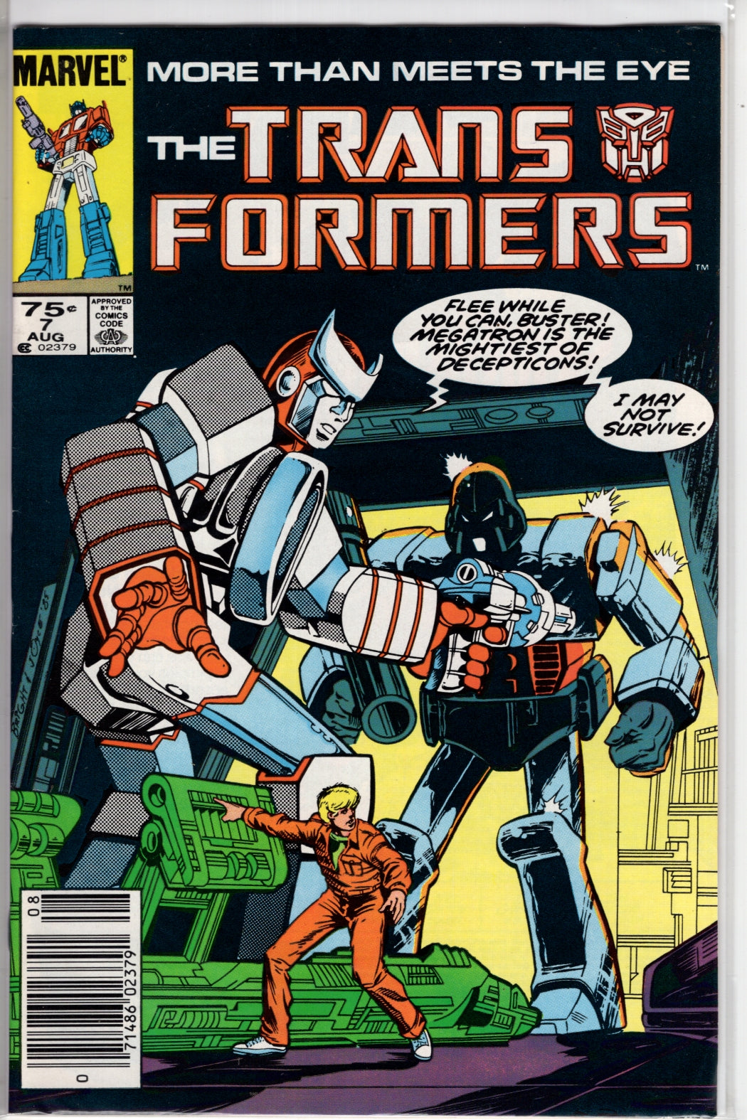 The Transformers #7 CVR A Marvel 1985 VF - Packrat Comics