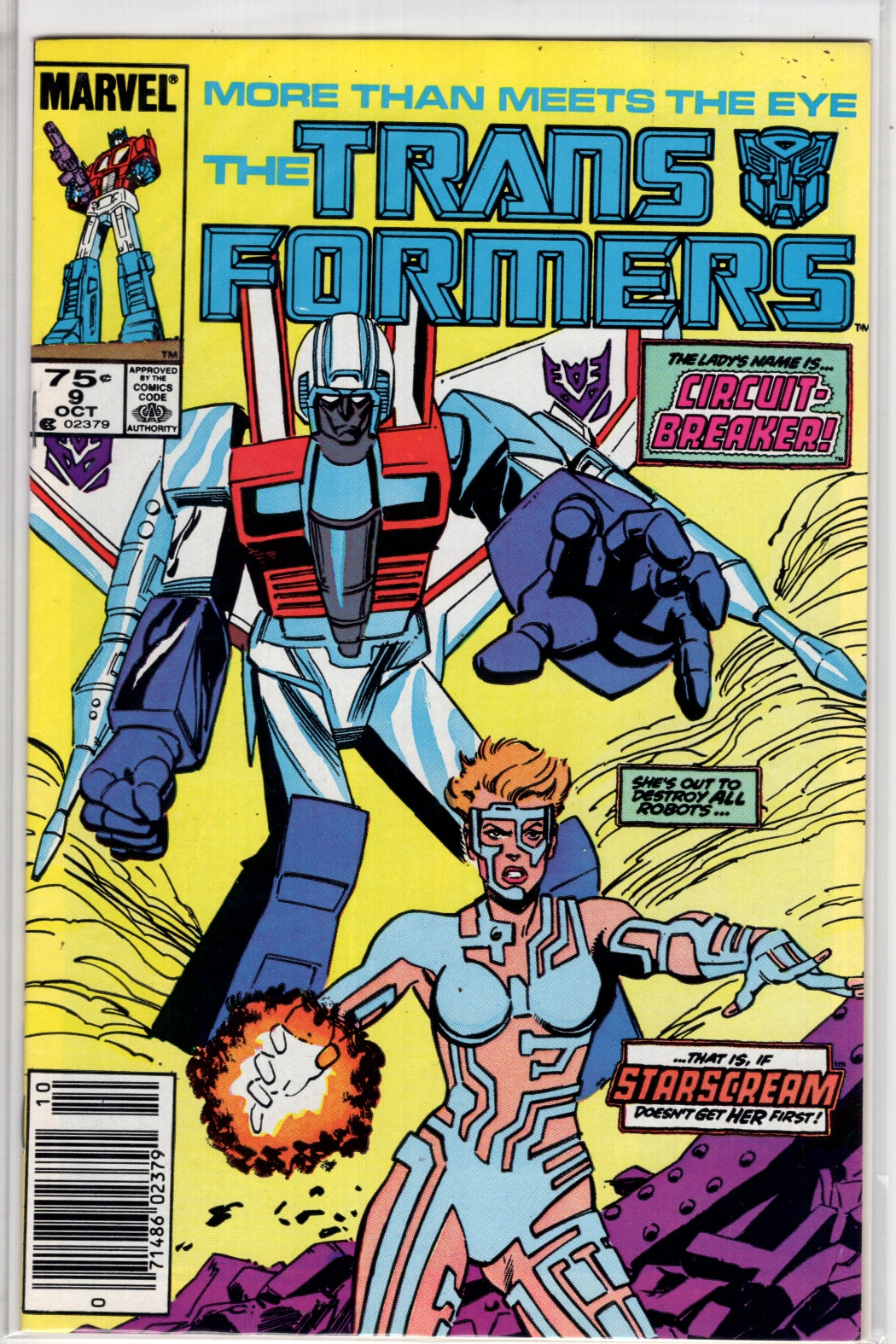 The Transformers #9 CVR A Marvel 1985 VF - Packrat Comics
