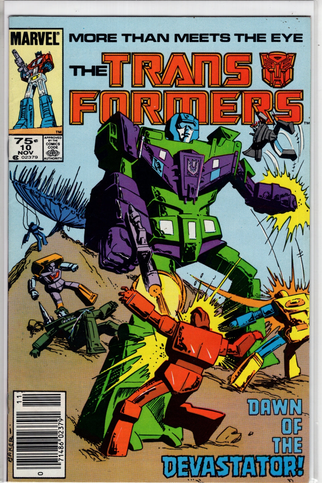 The Transformers #10 CVR A Marvel 1985 VF - Packrat Comics
