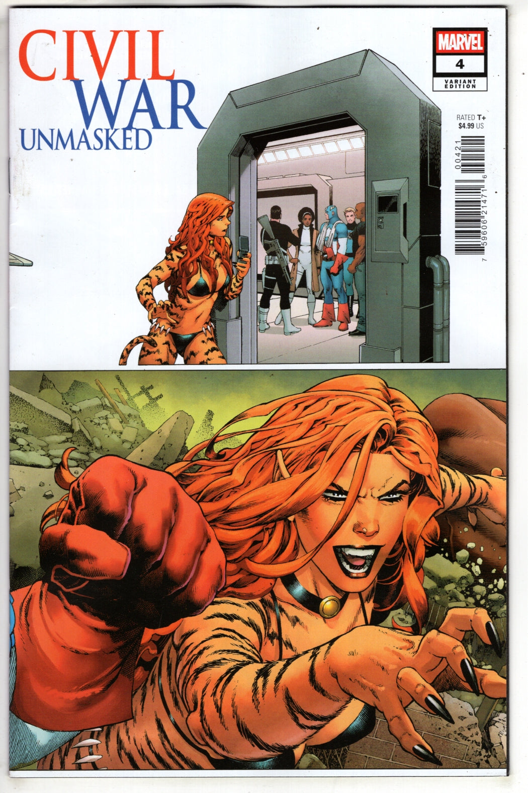 CIVIL WAR: UNMASKED #4 PAULO SIQUEIRA 5-PART CONNECTING VARIANT (VF/NM)