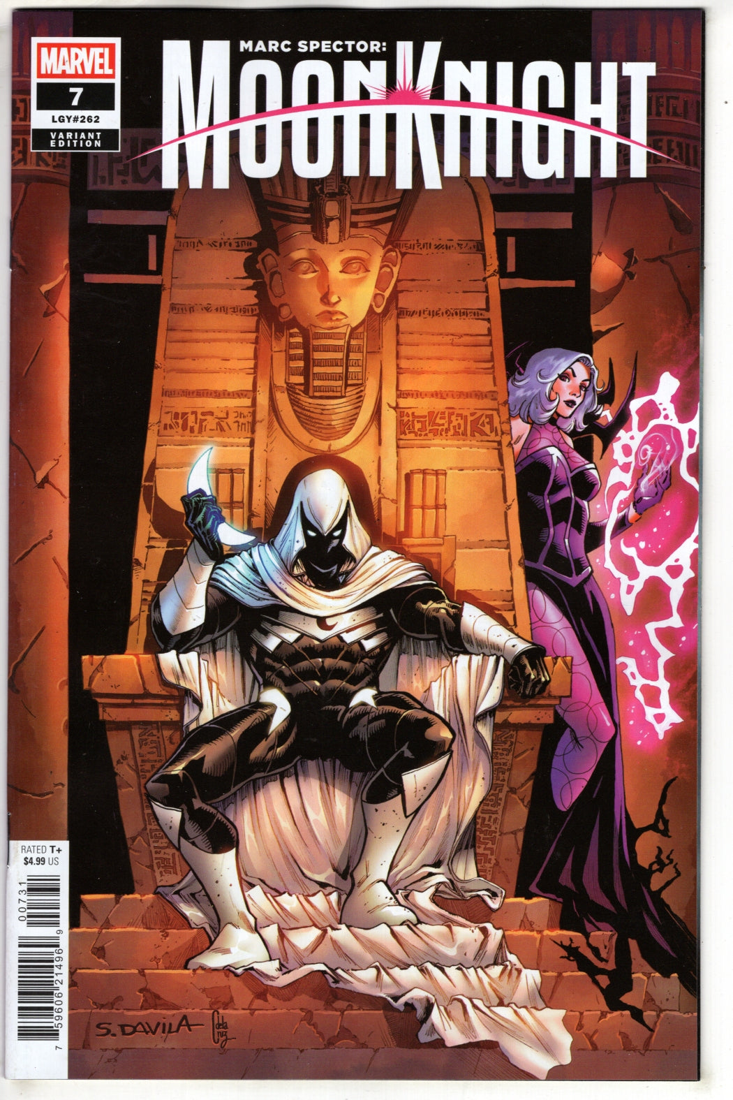 MARC SPECTOR: MOON KNIGHT #7 SERGIO DAVILA VARIANT (VF/NM)