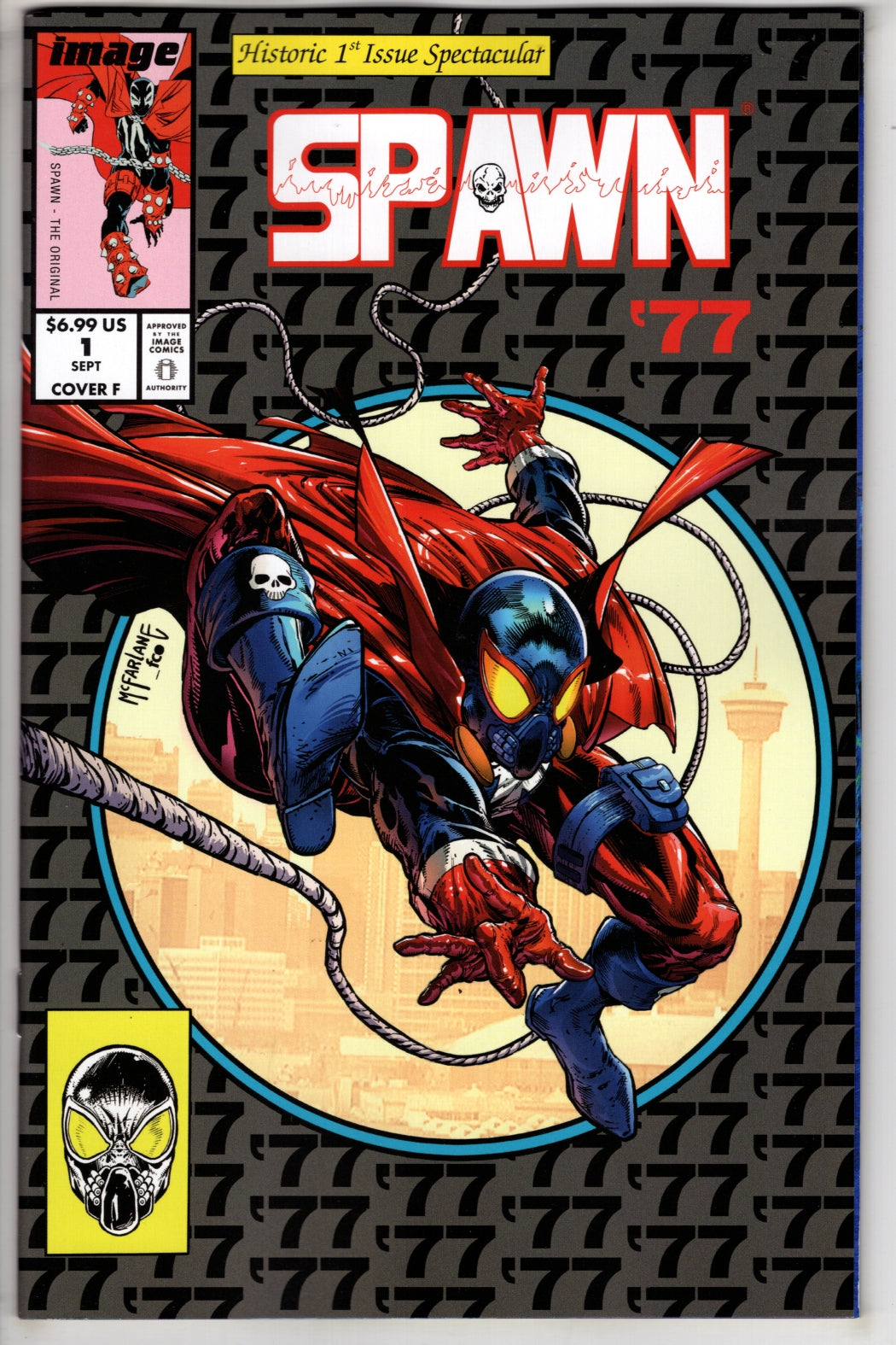 SPAWN 77 #1 (OF 3) CVR F INC 1:25 TODD MCFARLANE RETRO LOGO VAR (VF/NM)