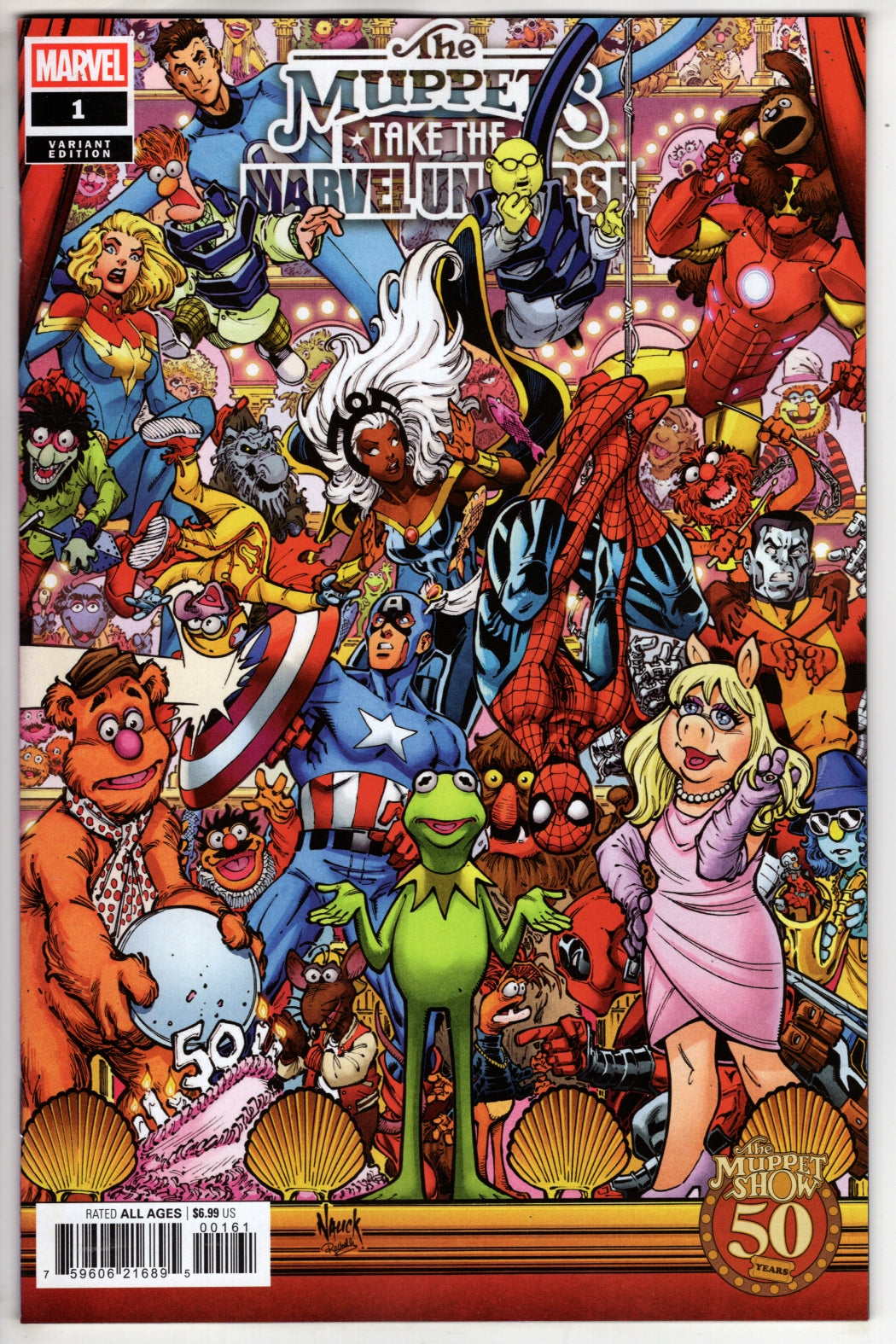 MUPPETS TAKE THE MARVEL UNIVERSE #1 TODD NAUCK MUPPET SHOW HOMAGE VARIANT (VF/NM)