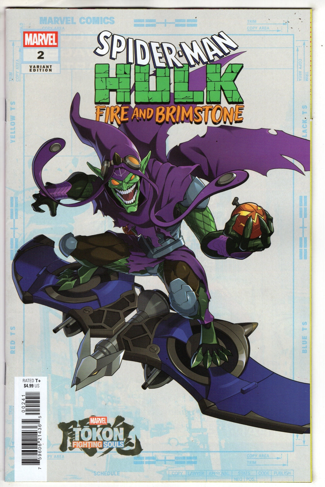 SPIDER-MAN/HULK: FIRE AND BRIMSTONE #2 MARVEL TOKON: FIGHTING SOULS VARIANT (VF/NM)
