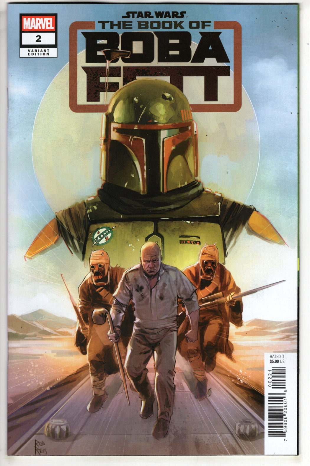 STAR WARS: THE BOOK OF BOBA FETT #2 ROD REIS VARIANT (VF/NM)