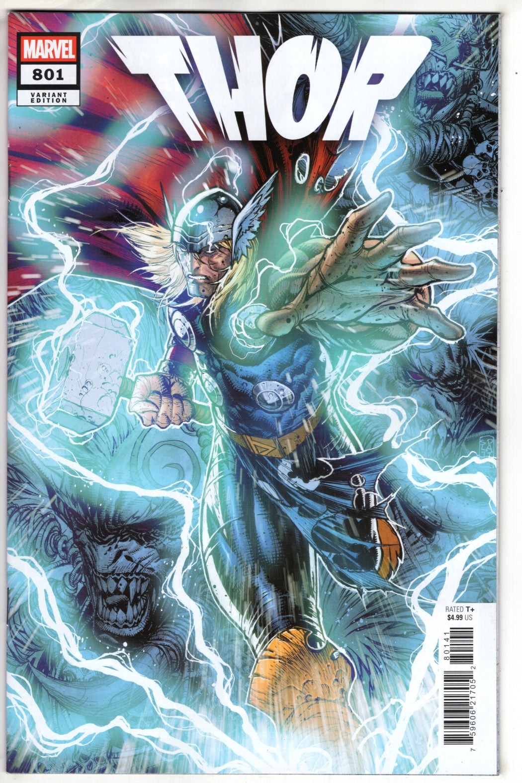 THOR #801 STEPHEN PLATT VARIANT (VF/NM)