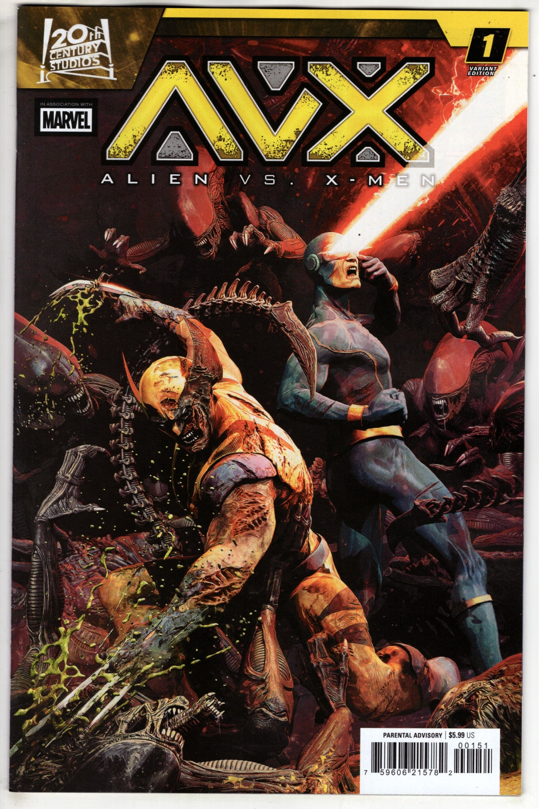 ALIEN VS. X-MEN #1 BJORN BARENDS VARIANT (VF/NM)