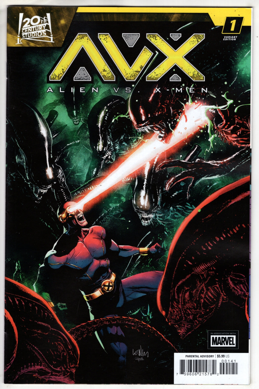 ALIEN VS. X-MEN #1 LEINIL YU VARIANT (VF/NM)