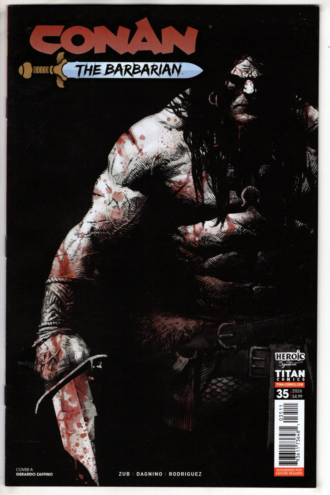 CONAN THE BARBARIAN #35 CVR A GERARDO ZAFFINO (MR) (VF/NM)