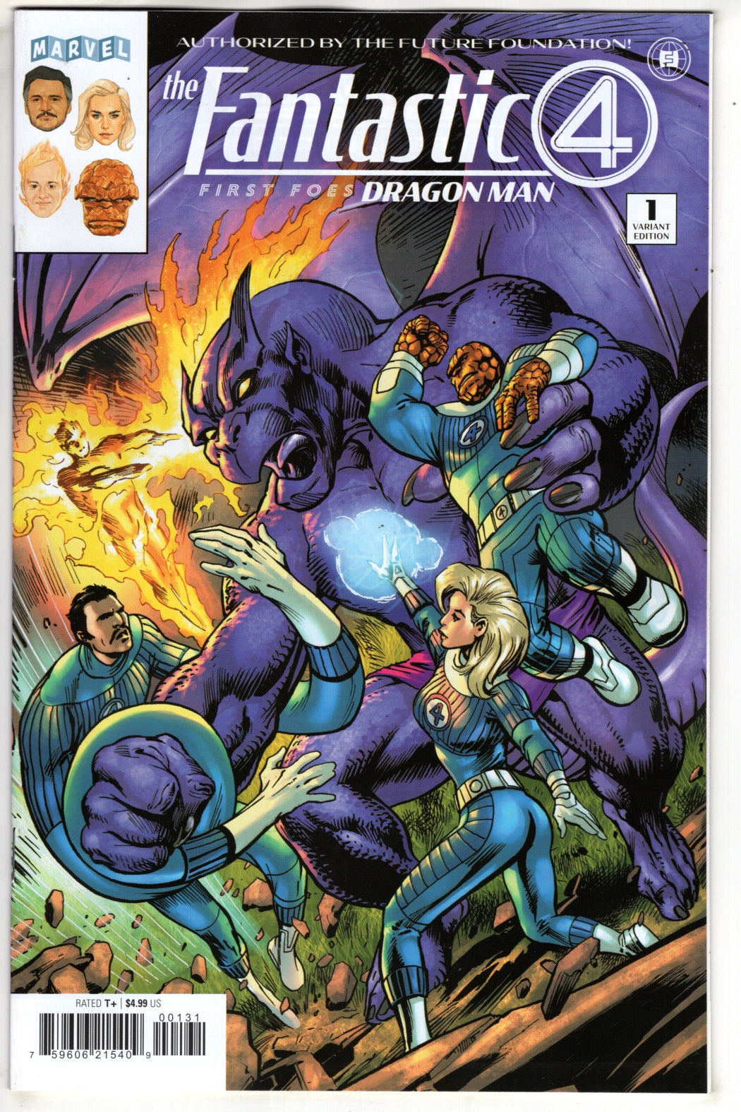 FANTASTIC FOUR: FIRST FOES - DRAGON MAN #1 ALAN DAVIS VARIANT (VF/NM)