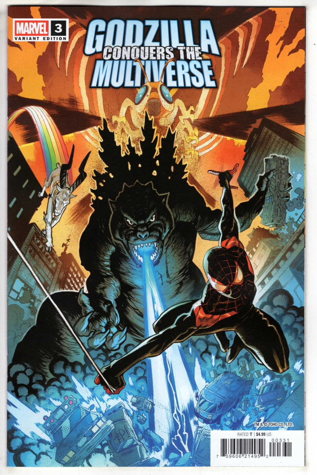 GODZILLA CONQUERS THE MULTIVERSE #3 SCOTT HEPBURN VARIANT (VF/NM)