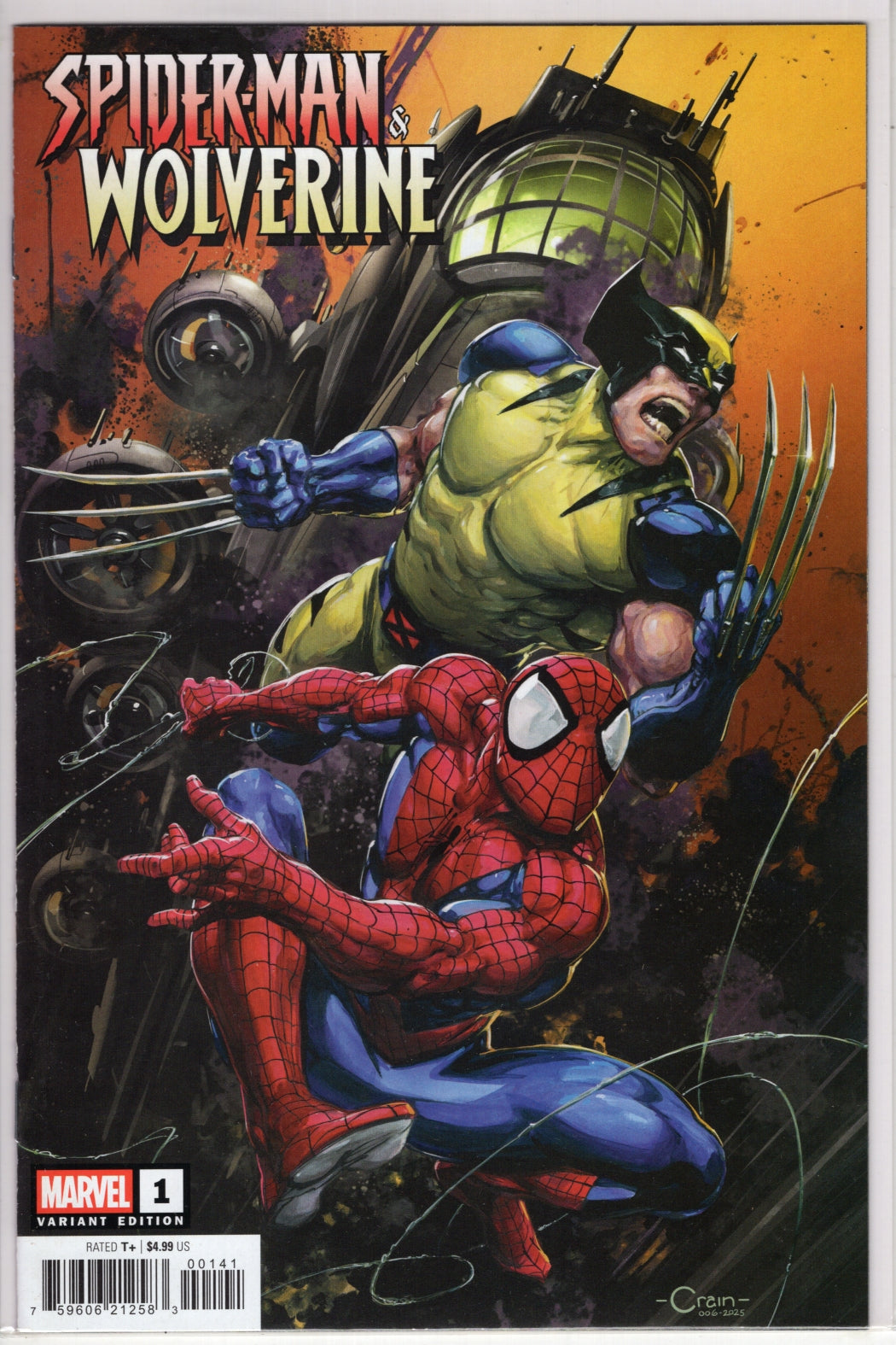 Spider-Man & Wolverine #1 CVR B Marvel 2025 VF/NM