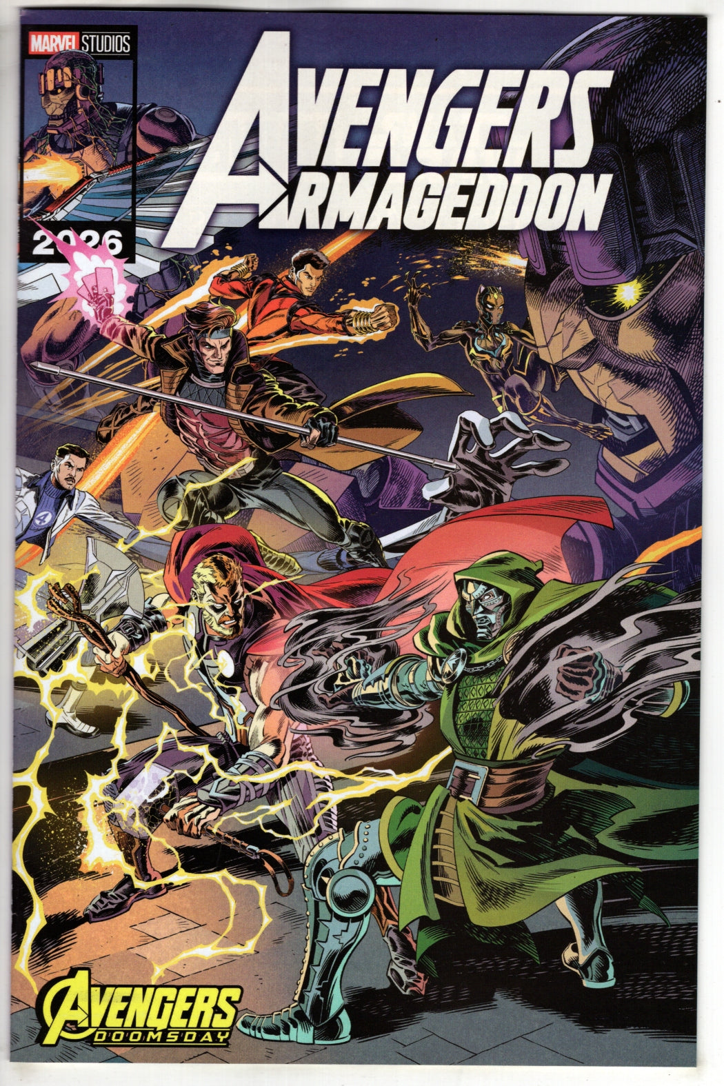 AVENGERS: ARMAGEDDON #5 TBD ARTIST MARVEL STUDIOS AVENGERS: DOOMSDAY VARIANT (VF/NM)