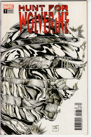 Hunt For Wolverine #1 Mcniven Black & White Variant - Packrat Comics