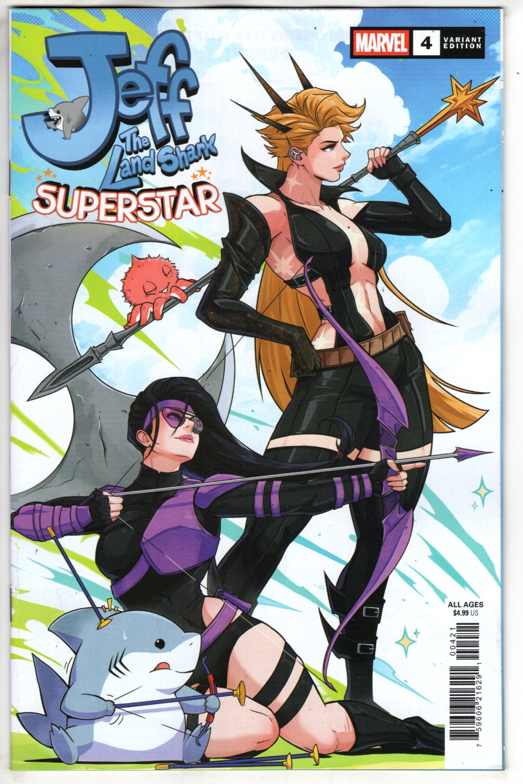 JEFF THE LAND SHARK: SUPERSTAR #4 JHONY CABALLERO VARIANT (VF/NM)