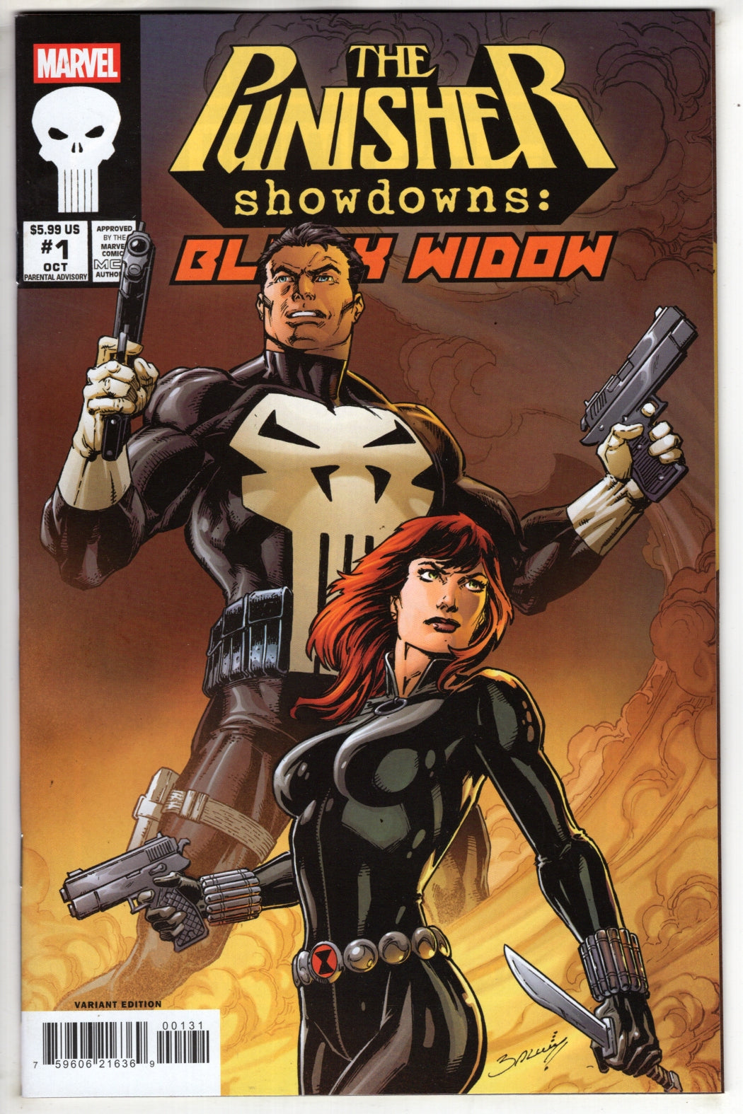 PUNISHER SHOWDOWNS: BLACK WIDOW #1 MARK BAGLEY VARIANT (VF/NM)