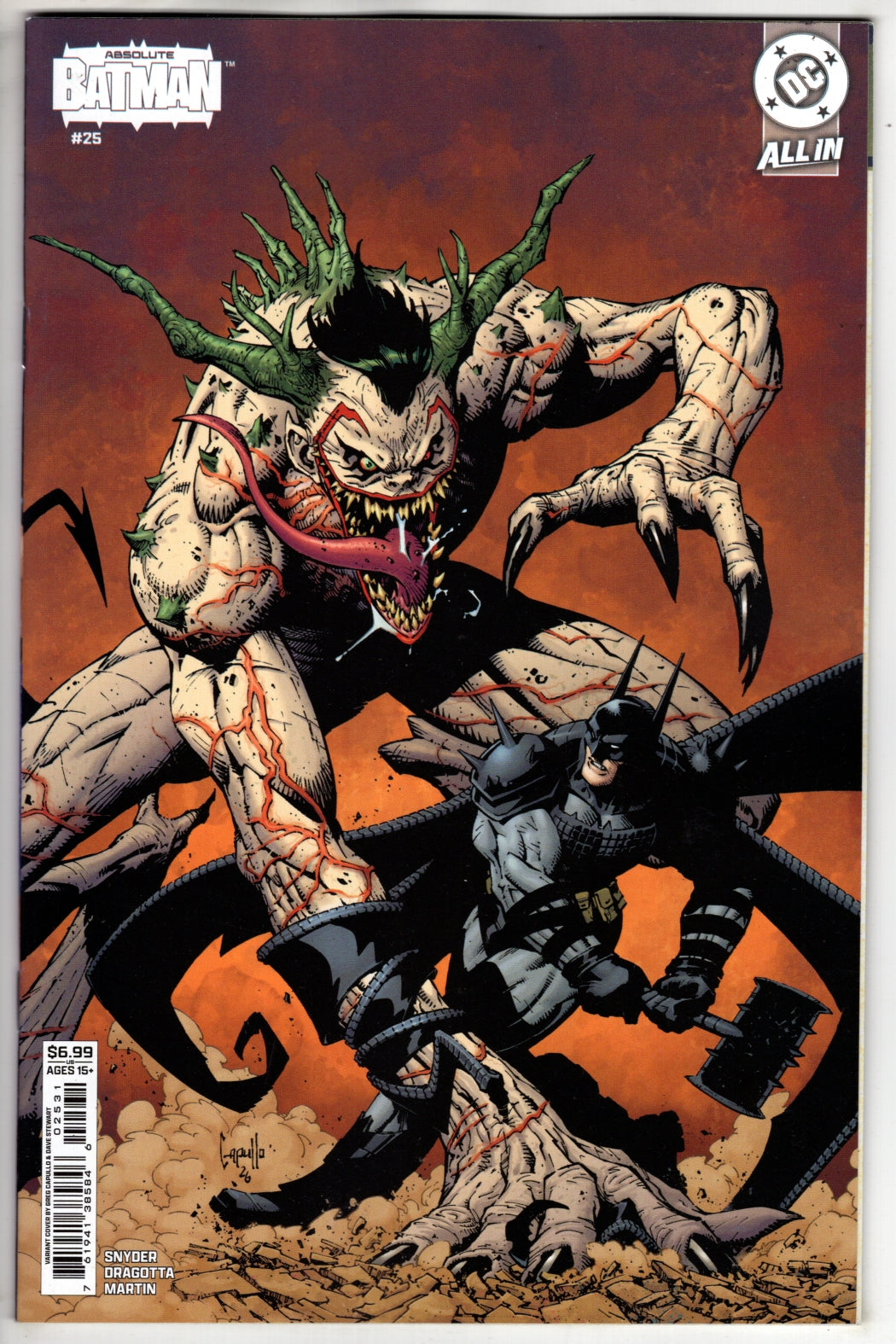 ABSOLUTE BATMAN #25 CVR C GREG CAPULLO CARD STOCK VAR (VF/NM) - Packrat Comics