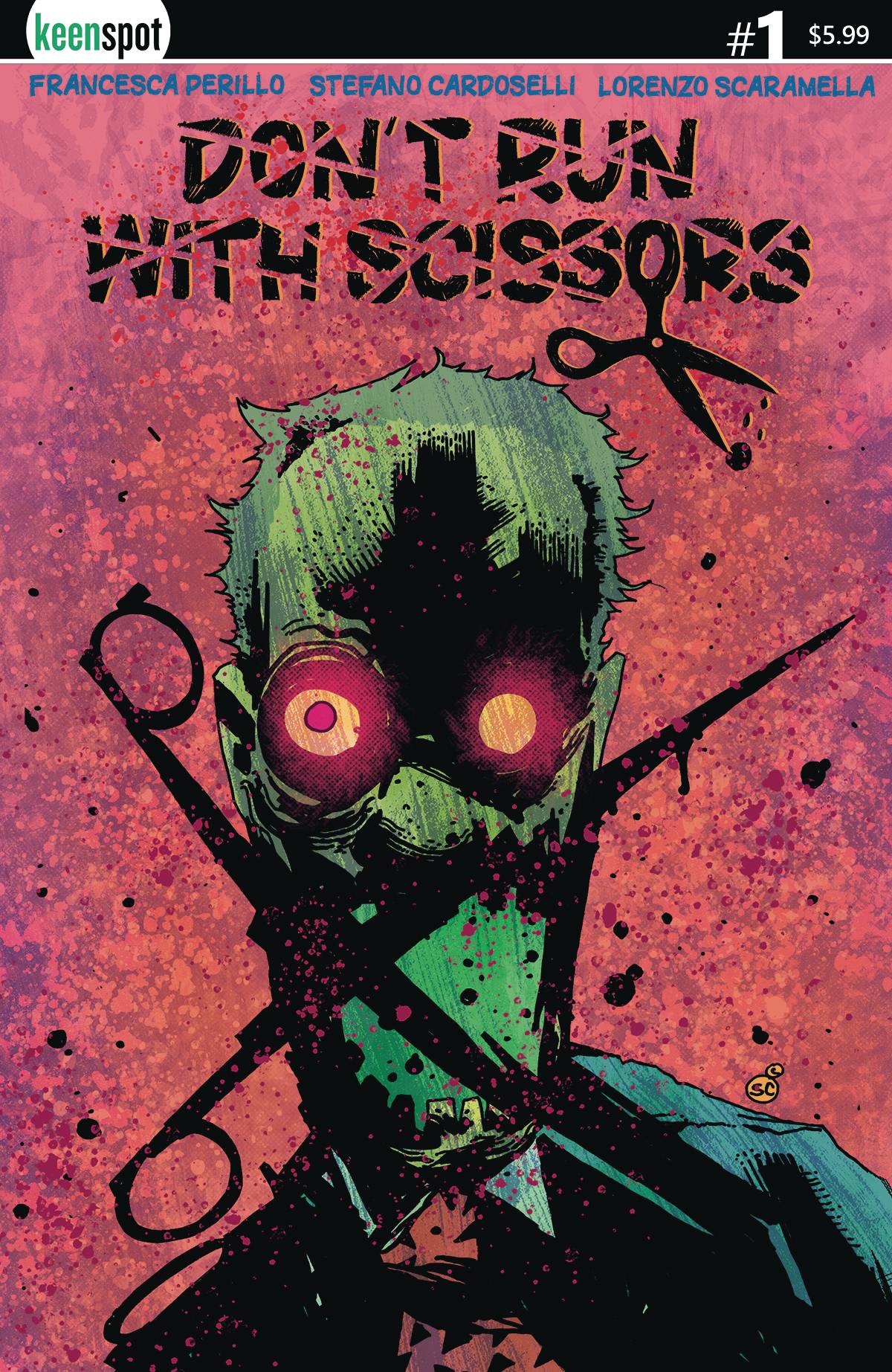 KEENSPOT ENTERTAINMENT COMIC BOOKS DONT RUN WITH SCISSORS #1 CVR A STEFANO CARDOSELLI (MR)