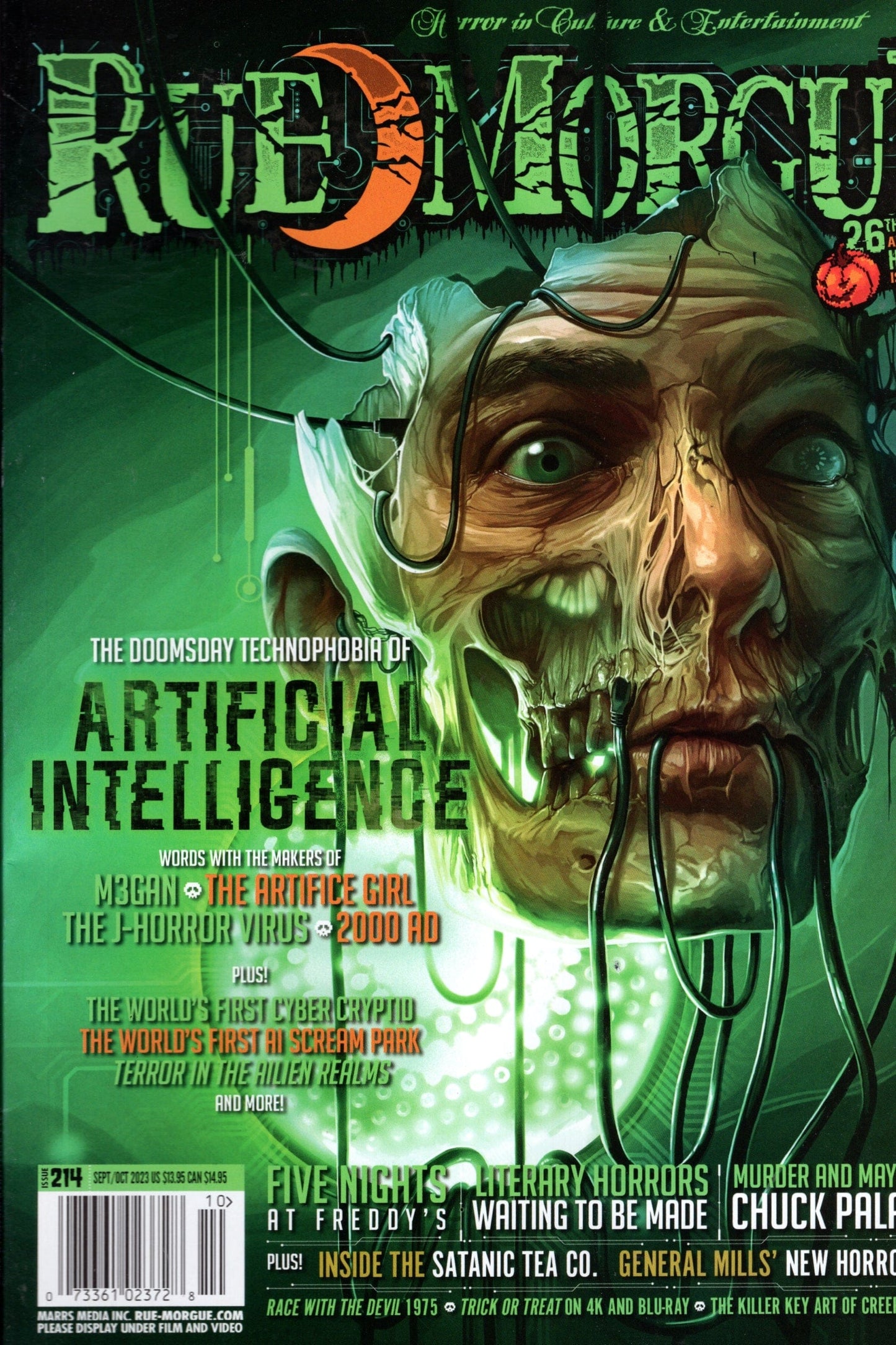 MARRS MEDIA INC COMIC BOOK Rue Morgue Magazine #214