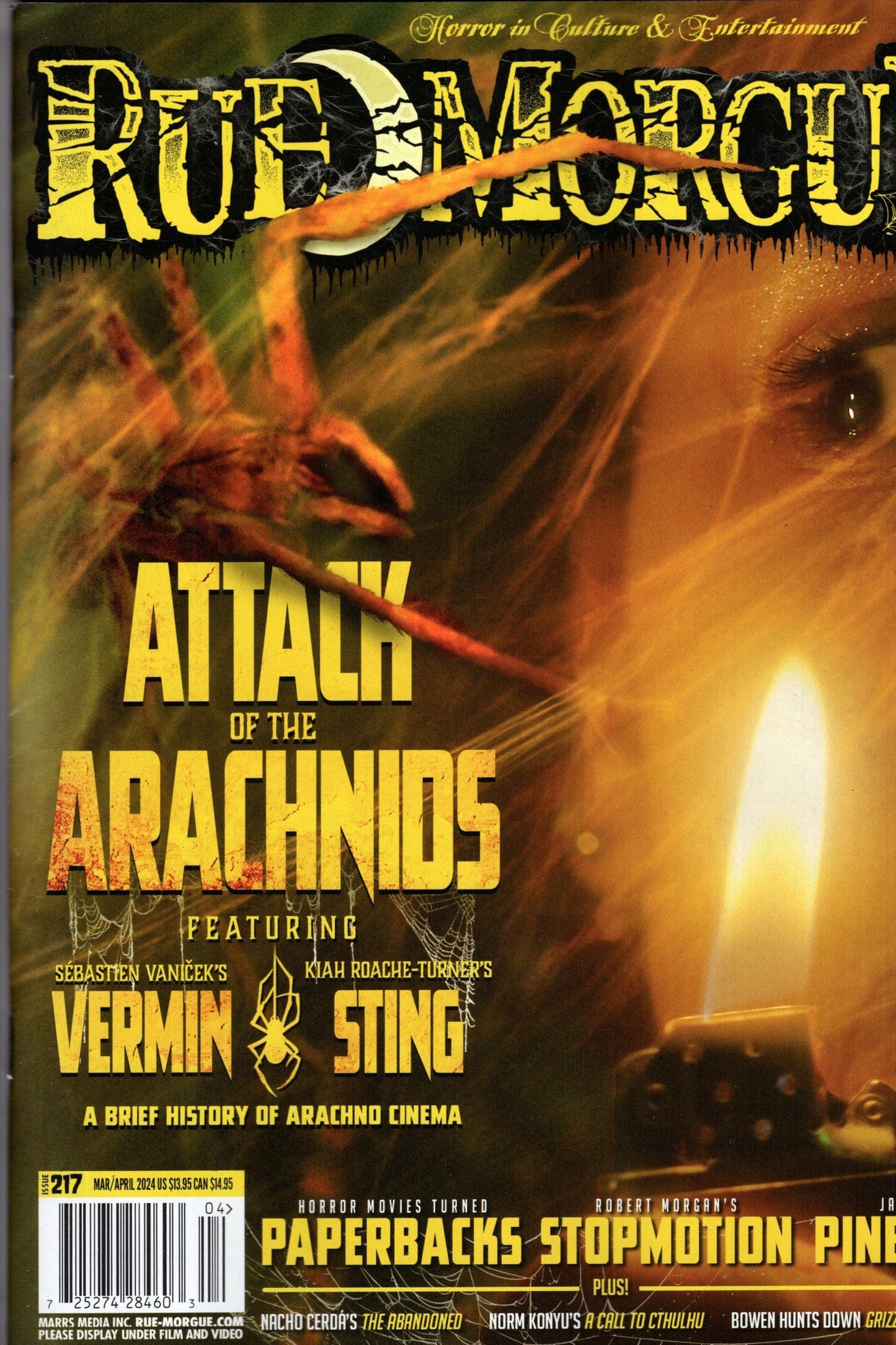 MARRS MEDIA INC COMIC BOOK Rue Morgue Magazine #217
