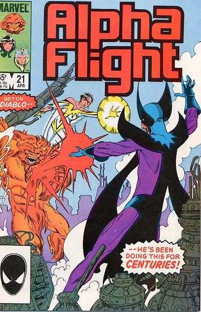Marvel COMIC BOOK Alpha Flight #21 (VF)