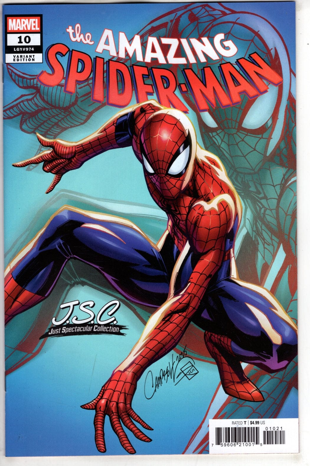 Marvel COMIC BOOK AMAZING SPIDER-MAN #10 J. SCOTT CAMPBELL VARIANT