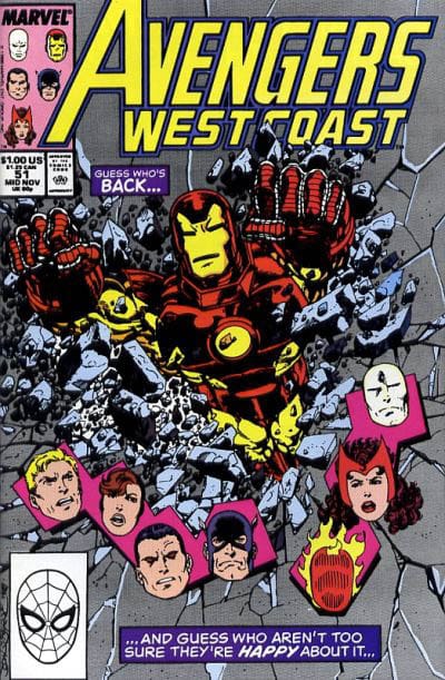 Marvel COMIC BOOK Avengers West Coast #51 - CVR A (VF)