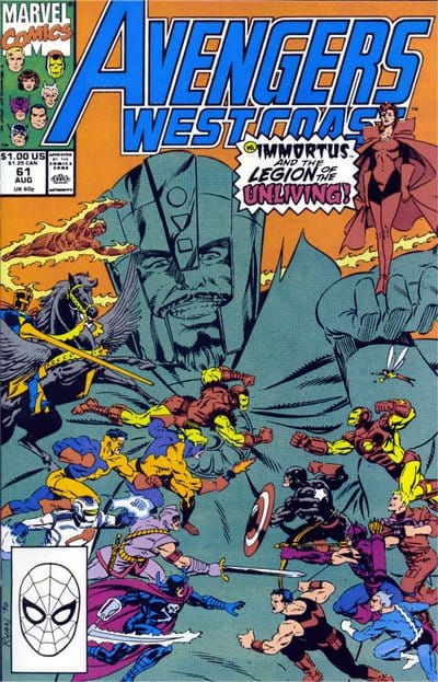Marvel COMIC BOOK Avengers West Coast #61 - CVR A (VF)