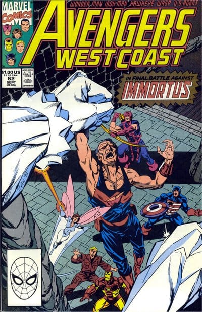Marvel COMIC BOOK Avengers West Coast #62 - CVR A (VF)