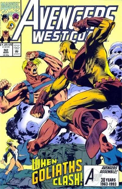 Marvel COMIC BOOK Avengers West Coast #92 - CVR A (VF)