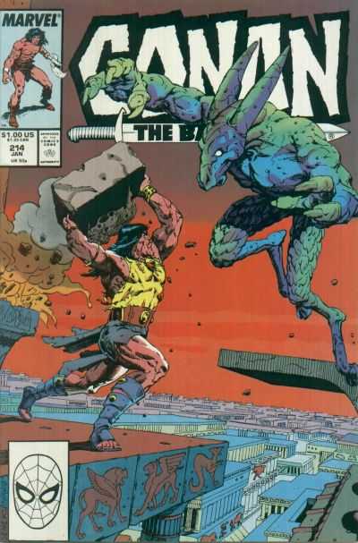 Marvel COMIC BOOK Conan the Barbarian #214 (VF)