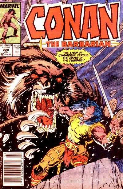 Marvel COMIC BOOK Conan the Barbarian #220 (VF)