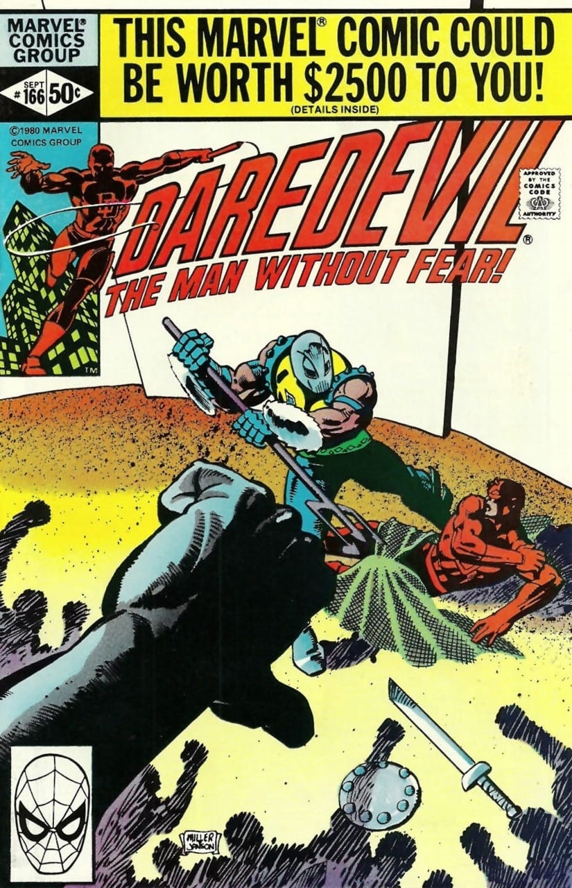 Marvel COMIC BOOK Daredevil #166 (FN/VF)