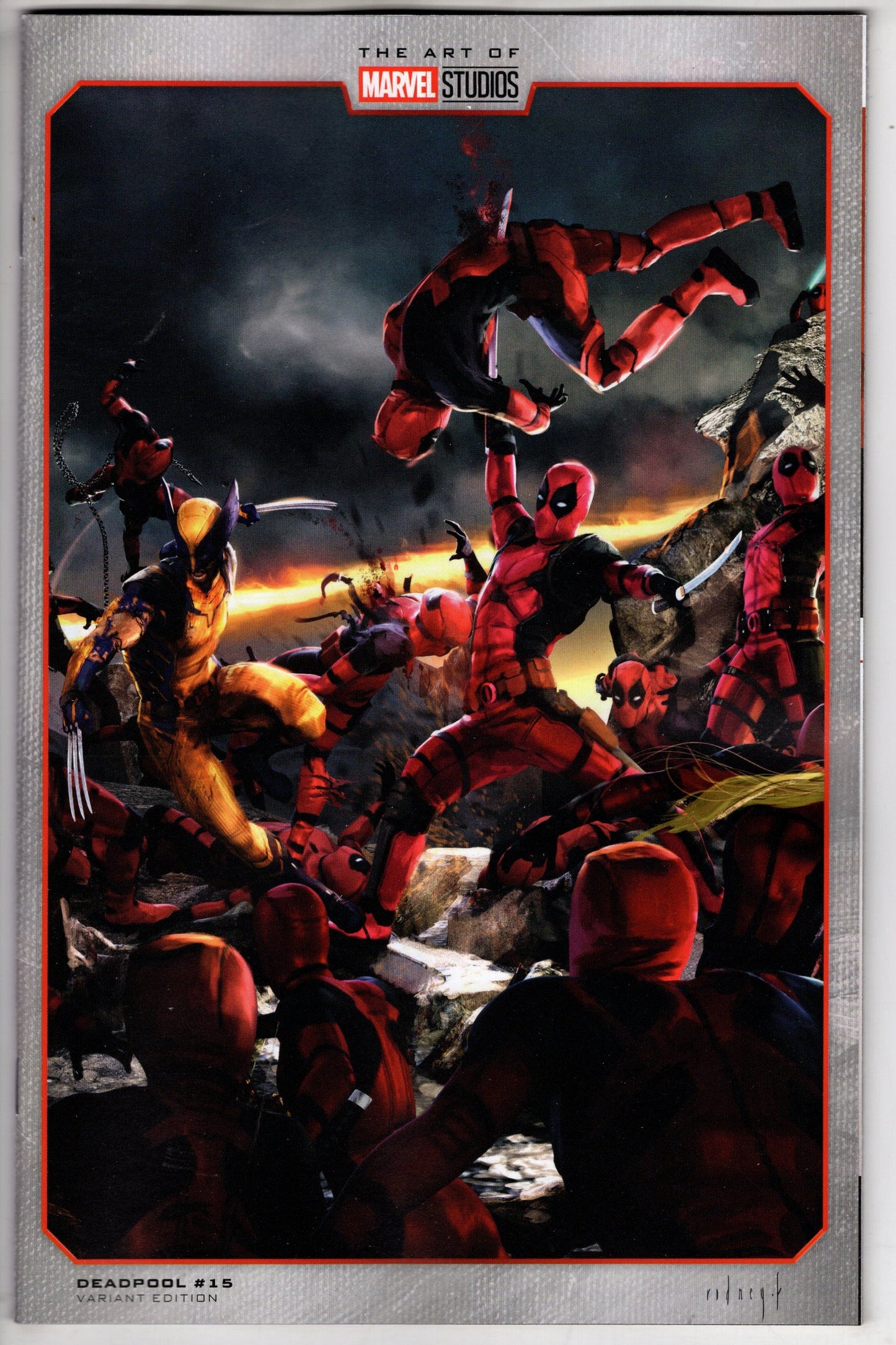 Marvel COMIC BOOK DEADPOOL #15 RODNEY FUENTEBELLA MARVEL STUDIOS VARIANT