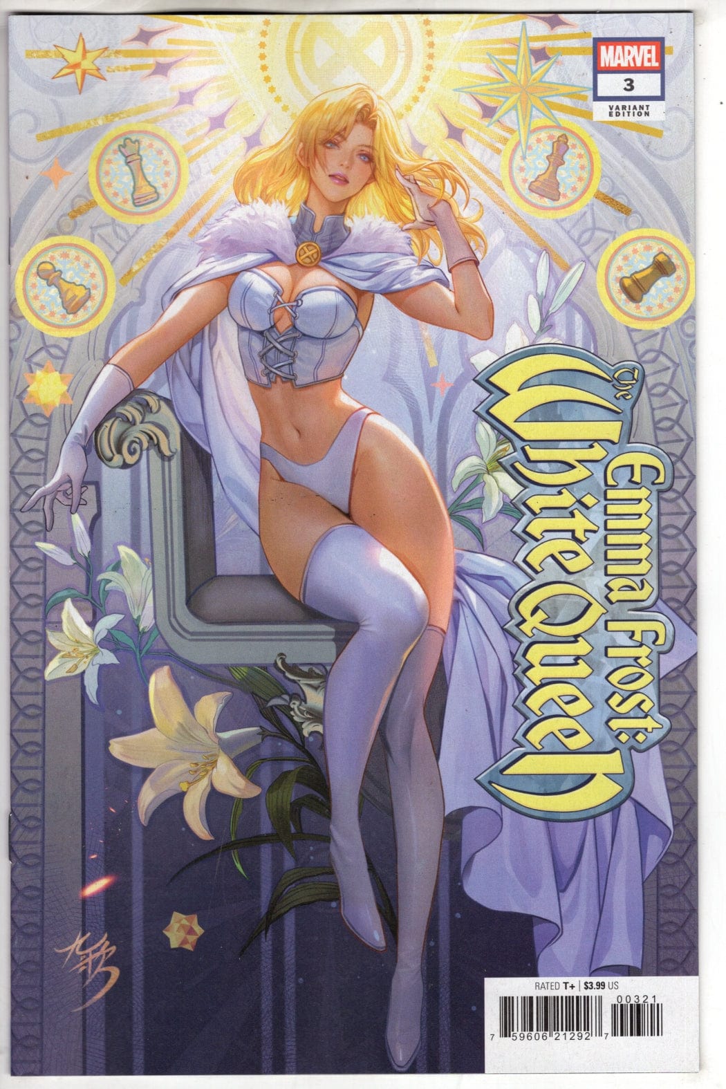 Marvel COMIC BOOK EMMA FROST: THE WHITE QUEEN #3 FANYANG EMMA FROST VARIANT
