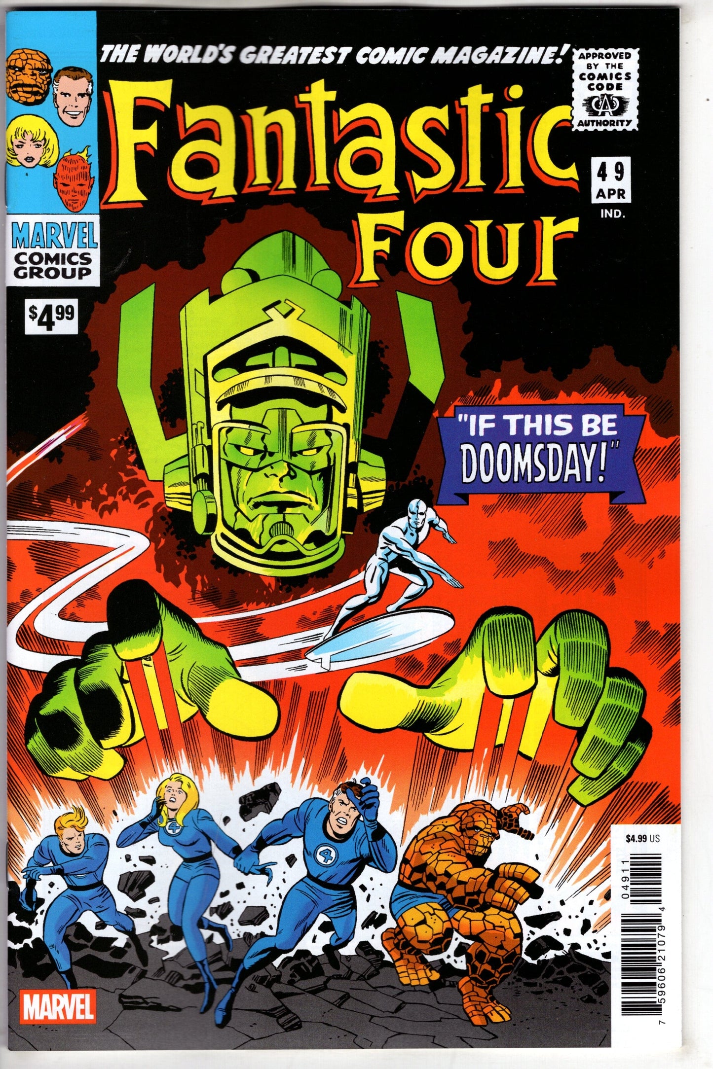 Marvel COMIC BOOK FANTASTIC FOUR #49 FACSIMILE EDITION