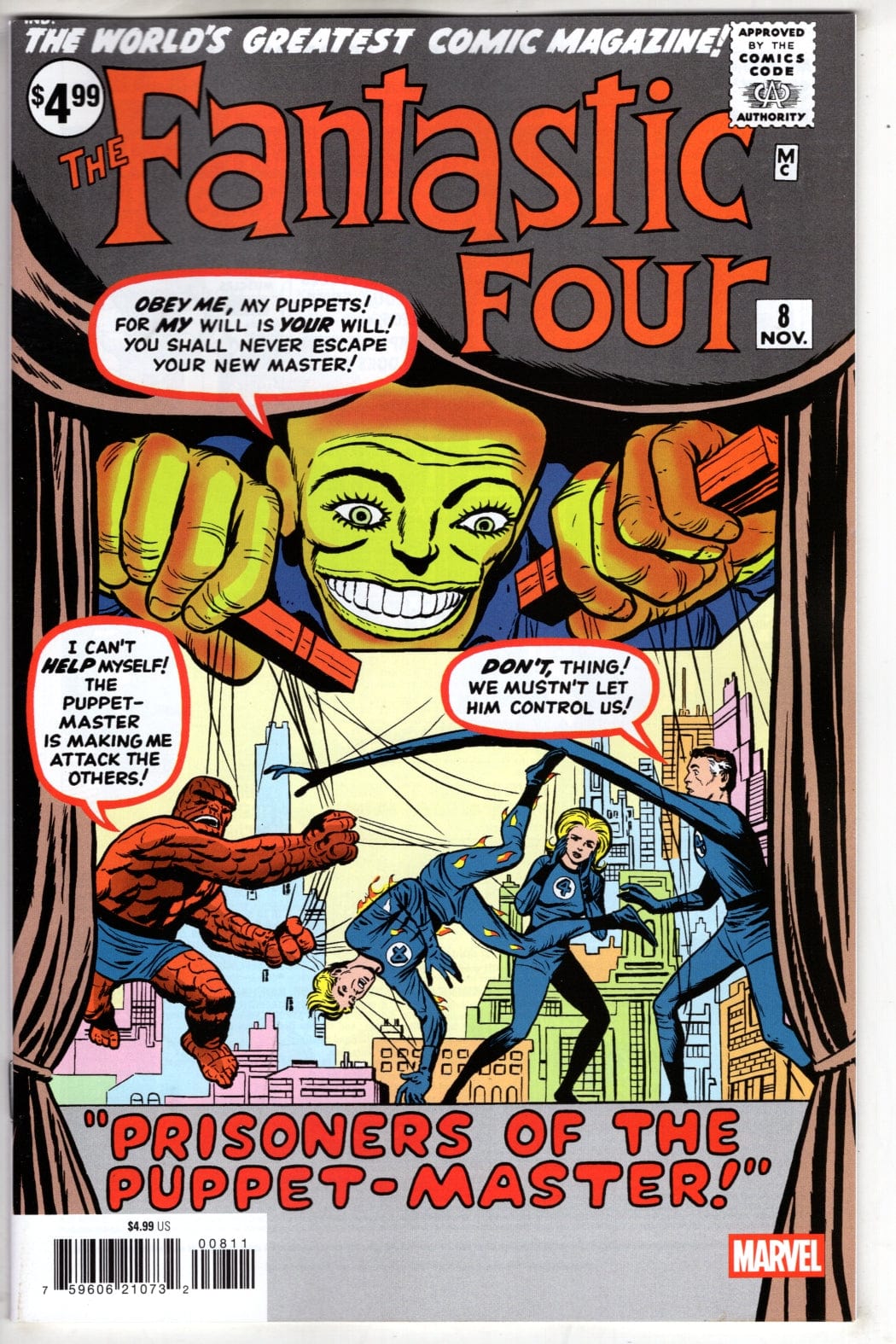 Marvel COMIC BOOK FANTASTIC FOUR #8 FACSIMILE EDITION